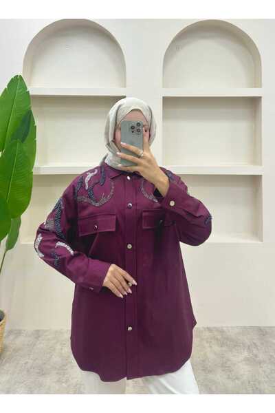 lurex moda Embroidered Shirt