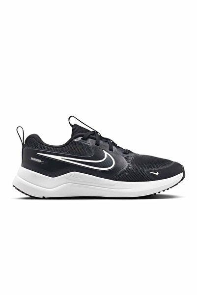 Nike Kadın Siyah Düz Dokuma Tekstil Günlük Bağcıklı Kauçuk Tabanlı Spor Ayakkabı