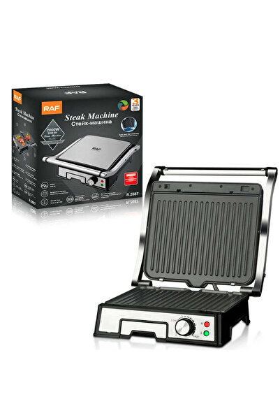 raf Electric Grill R.2687 2000 W — Sandwiches & Steak, Non-stick Plates, Double Heating