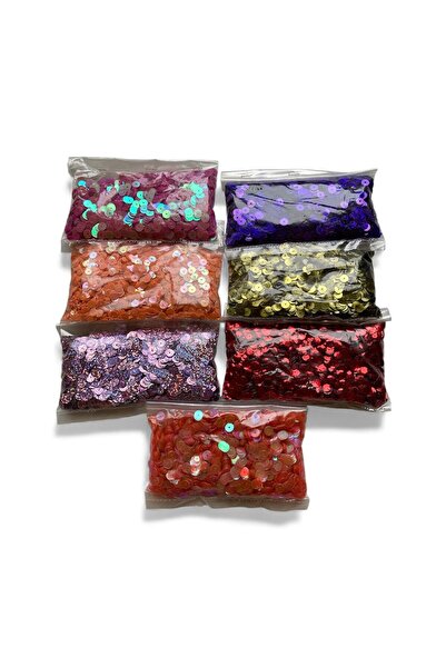 ramkovska 6 mm Süsleme Pul Seti, Elbise Pulu, Çanta Pulu, Payet Pul ( 7 Renk ...