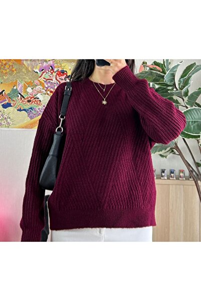 Vaniza Diamond Patterned Knitwear Sweater