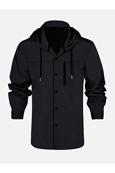 Take Two By Styli Men Solid Pocket Detail Long Sleeve Hooded Jacket