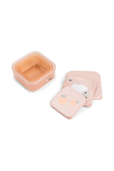 Done By Deer Set of 3 snack boxes Tiny Farm Powder