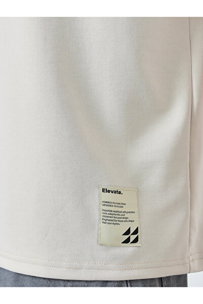 Styli Oversized Minimal Print Heavy Jersey T-Shirt