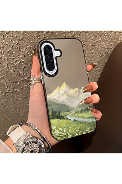 Caseji جراب هاتف متوافق مع سامسونج جالاكسي A36-A56 بطباعة مناظر طبيعية، ممتص ...