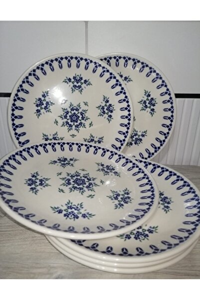 Güral Porcelain Includes 6 Pieces of 24 cm Serving Plate
