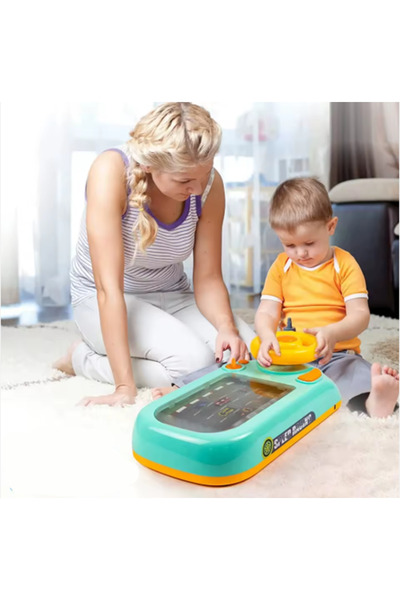 Teknova Volan Interactiv cu Mașinuțe, Lumină și Sunete – Dezvoltă Coordonarea...