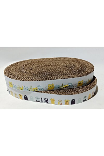 Mırmır Kedi Mmk Oval Cardboard Cat Scratching 30*40*4 cm 2 Pallets