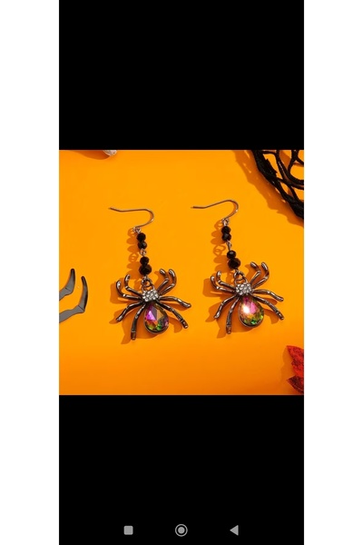 MİLALAZO Gothic Punk Spider Earrings