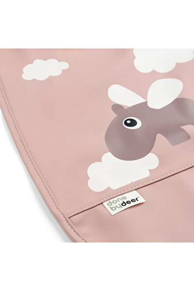 Done By Deer Happy Clouds Powder bib with hedgehog