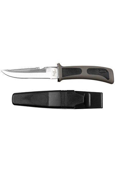 MFH Diver's Knife for Diving Khaki Blade 11.5cm Fox Outdoor 45401
