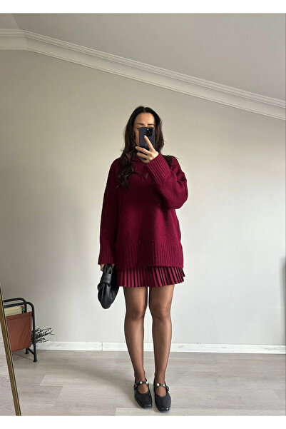 Modapina Pinterest Triko Bordo Kazak