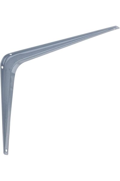 Raco Light Duty Triangle Shelf Brackets, 2 Pcs 4x5 Inch Grey Wall Mounted Support