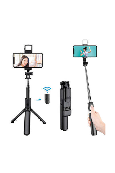 Torima S03 Black Selfie Stick Integrated Tripod