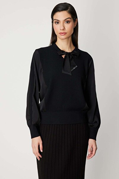 ON Μπλούζα από υφασμάτινο μείγμα με κασκόλ στο λαιμό