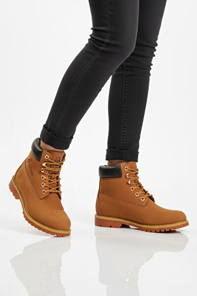 AYAKMOD Cinnamon Nubuck Genuine Leather Non-Slip Sole Unisex Boots Empresa g