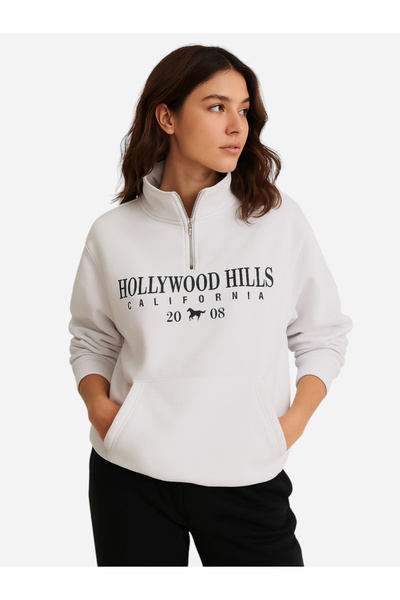 Victor and Jane By Styli Hollywood Hills Print Sweatshirt - 100% Cotton Fleece