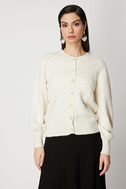 ON Cardigan tricotat cu nasturi de perle