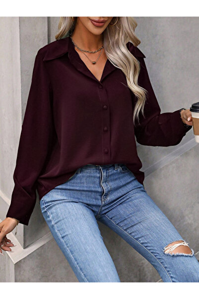 Take Two By Styli Women Long Sleeve Button-Down Shirt