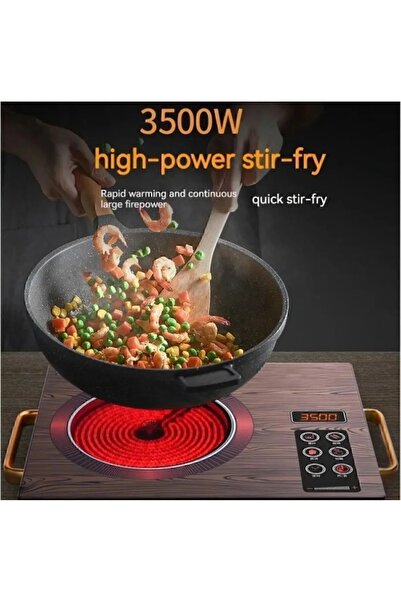 Home 3500 Wat Bütün Tencerelere Uyumlu A++ Plus (İTHAL) Lazer Ocak Çok Tasaruflu