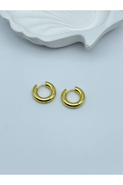 İNN JEWELLERY 316L Steel Earrings Tarnish Resistant Antiallergic Oval Shaped (2 Years Importer Warranty)