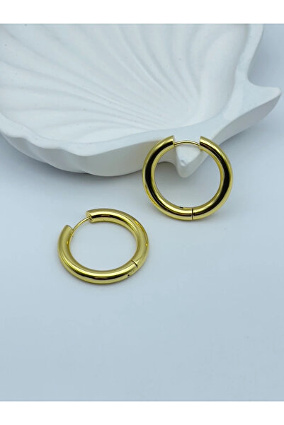 İNN JEWELLERY 316L Steel Earrings Tarnish Resistant Antiallergic Oval Shaped (2 Years Importer Warranty)