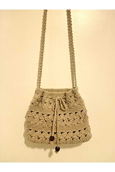 shop Women's Handmade Paper Rope Knitted Casual Shoulder Bag Hollowed Out Bag...