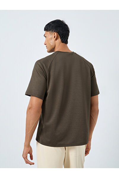 Styli Oversized Minimal Print Heavy Jersey T-Shirt