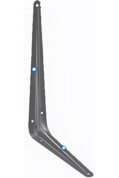 Raco حاملات أرفف خفيفة الوزن مكونة من زوج واحد، حاملات ثلاثية القوائم على شكل حرف L، مقاس 12×14 بوصة، لون رمادي