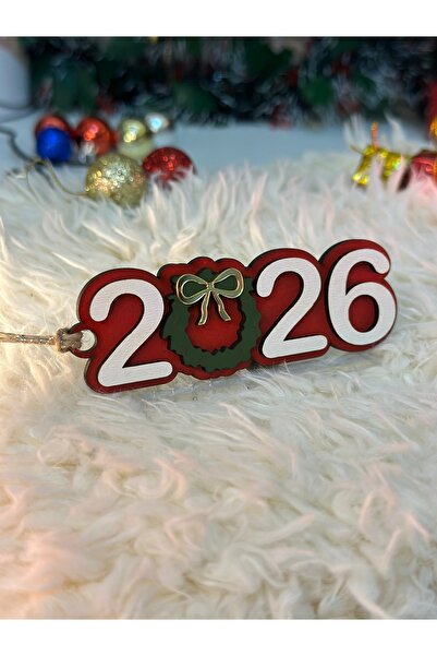 Woodiac It's Woodiful! Kabartmalı 2026 Yılı Ahşap Yılbaşı Ağacı Süsü