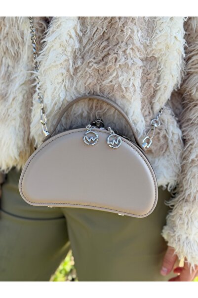 Madame Box Model Compartmentalized Chain Strap Women's Stylish Designed Hand Shoulder and Crossbody Bag