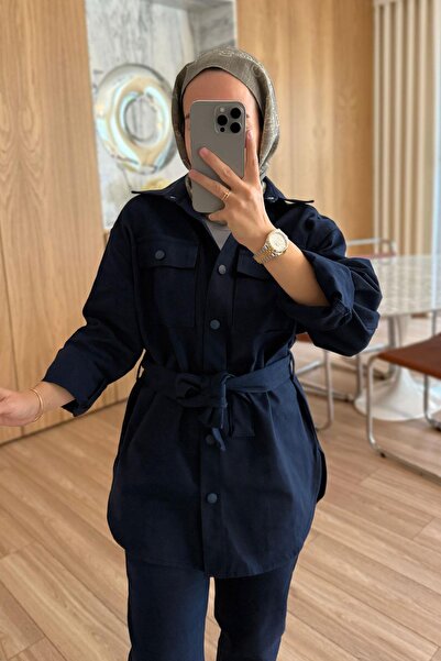 Ka Hijab Soft Suit - Navy Blue