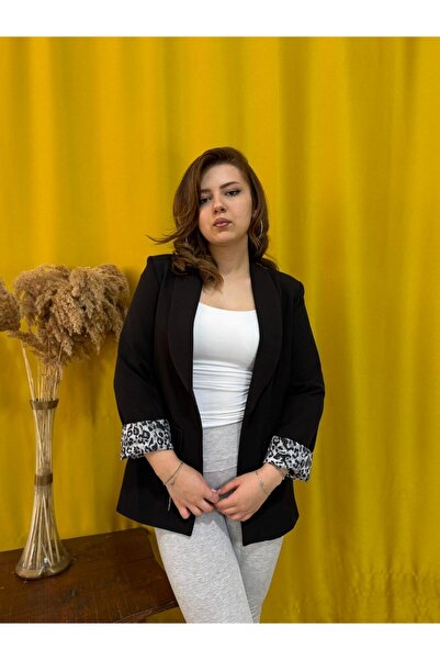 Suem Butik Vatkalı Kapak Cepli Blazer Ceket