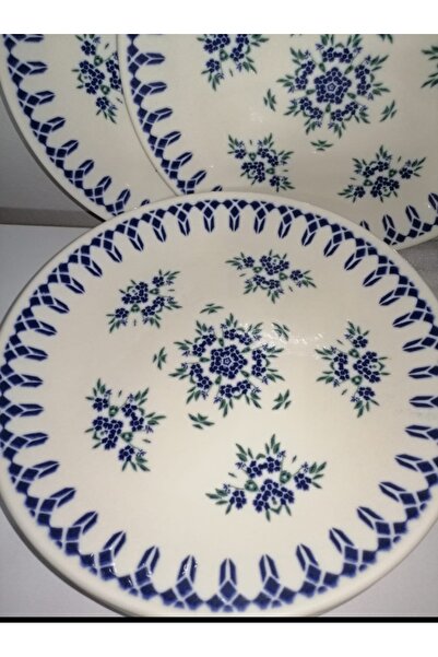 Güral Porcelain Includes 6 Pieces of 24 cm Serving Plate
