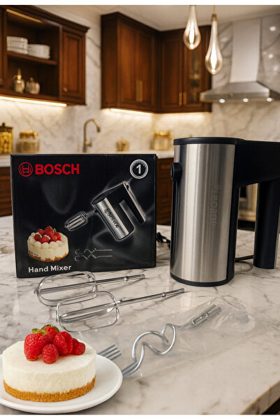Bosch El Mikseri – Güçlü Motor, Paslanmaz Çelik Aparatlar, Profesyonel Çırpma Performansı