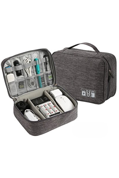 OEM Single-tier cable storage organizer for chargers, Grey