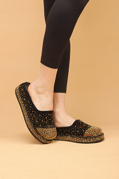 Nilsa Shoes Women's Stone Patterned Orthopedic Sole Slippers