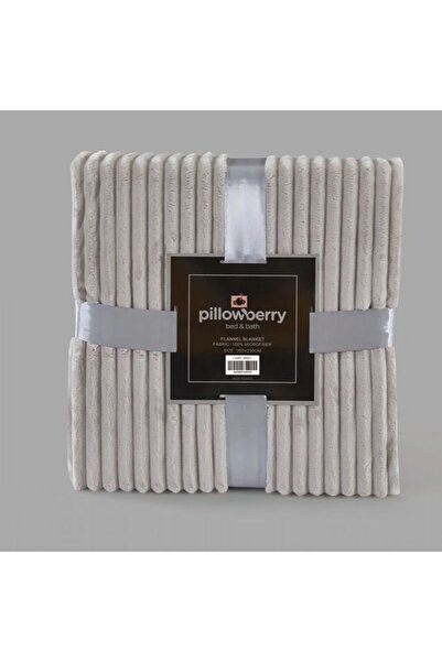 Reiashn Pillow soft blanket, light gray, double size, 230*260 cm