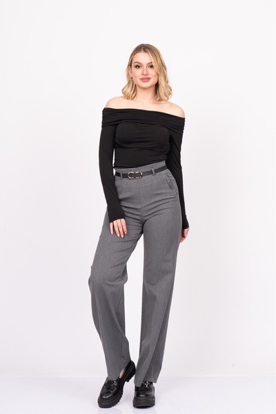 MissVina Addison Belted Fabric Pants 30323