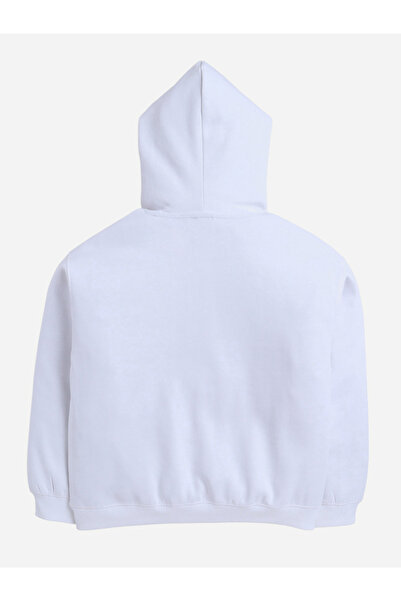 Victor and Jane By Styli Off White Always Chic Slogan Hoodie - 100% Cotton Fleece