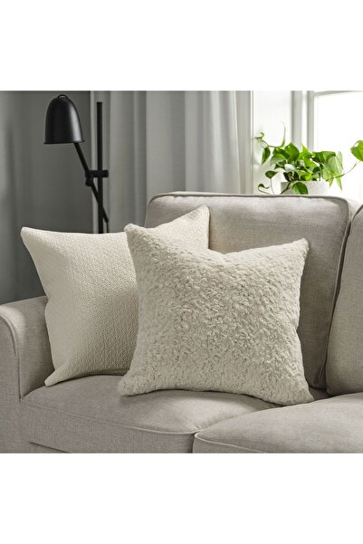 IKEA Throw Pillow Cover, Beige, 48X48 Cm. Inner Cushion Sold Separately.