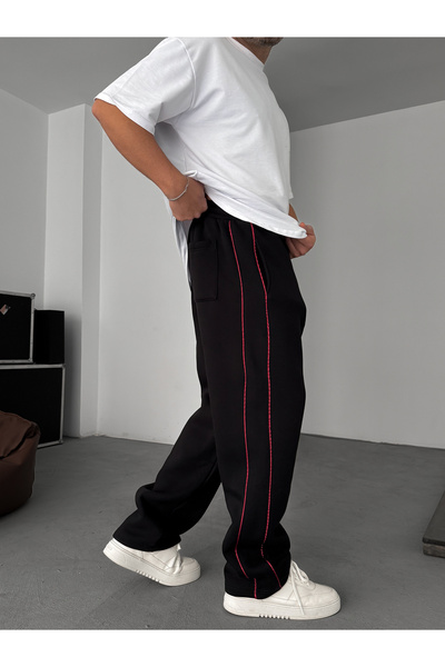 BYBASICMAN Trening brodat Black Traces TW-7086