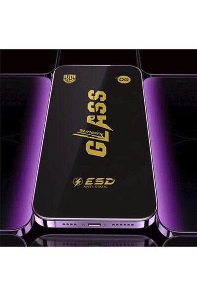 Flippy Tempered Glass Screen Protector for iPhone 16 Pro (Flippy) - Super HD, Anti-static, Black Edges, Tra