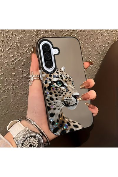 Caseji Samsung Galaxy A36-A56 Compatible Diamond Tiger Print Shock-Absorbing ...