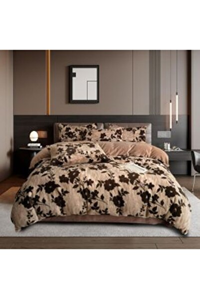 OEM Bedding set with 4 pillowcases and fitted sheet - Chinchilla velvet