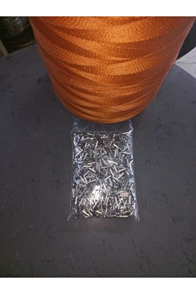 Üren Çelik Halat 1000 adet Gümüş Rengi Parça Bakır Bağlantı Boru Terminal Pab...