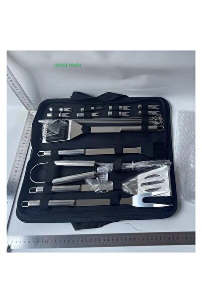 Flippy Set of 20 Grill Utensils, Flippy, Stainless Steel, Oxford Bag, Silver