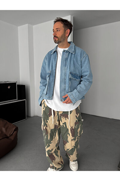 BYBASICMAN Μπουφάν Ice Blue Oblique Pocket BRY-60-09