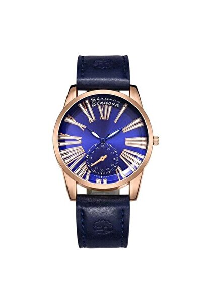 Elanova Leather Analog Wrist Watch EL43BL