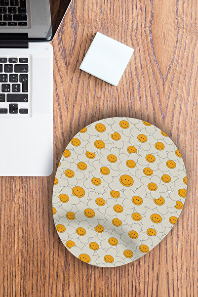 Ormira Konsept لوحة ماوس مطبوع بنمط الأقحوان الأبيض